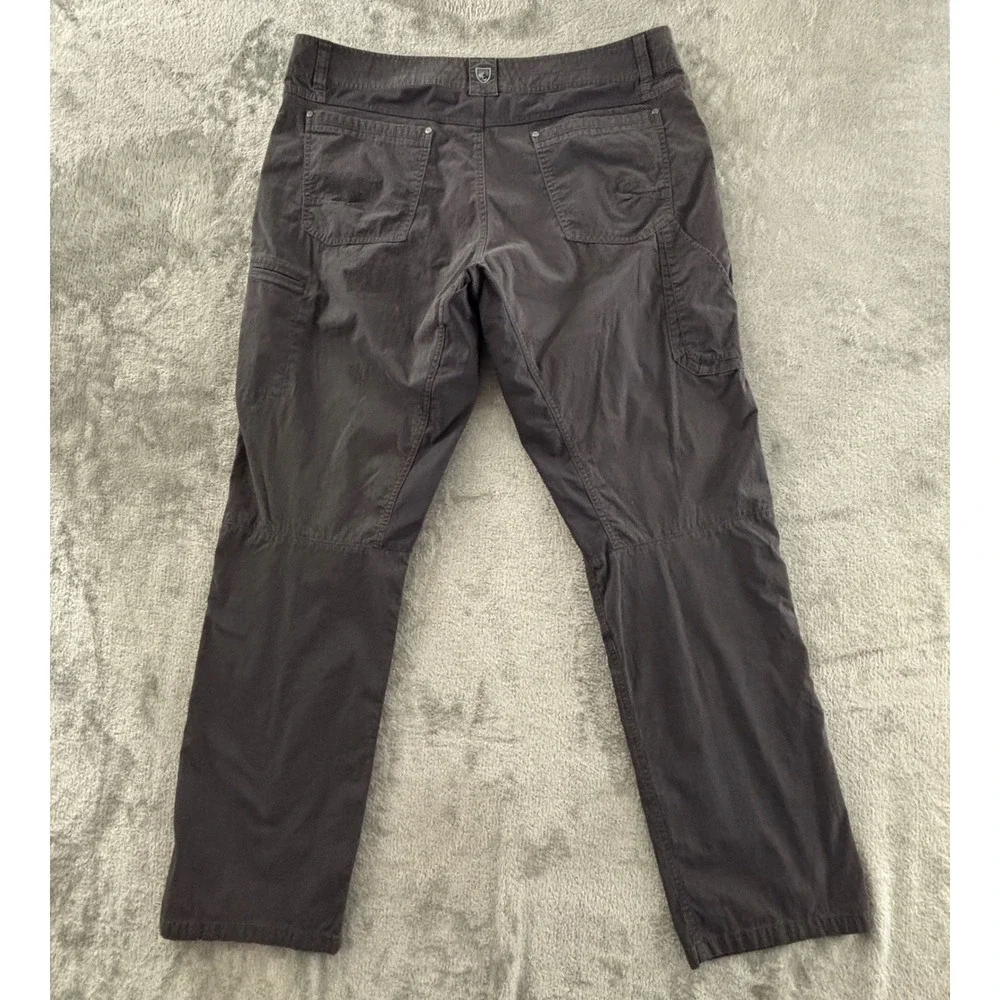 Kuhl Radikl Performance Pant Mens 40x34 Gray Hiking Pants Stretch Panels 5109